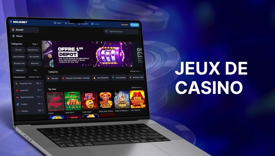 jeux de casino sur plateforme