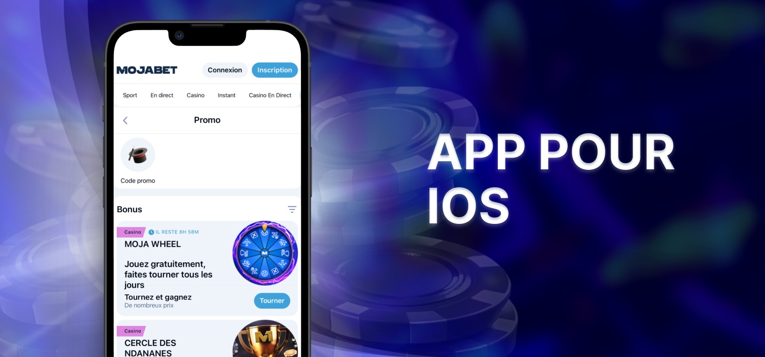 application mobile de mojabet pour ios