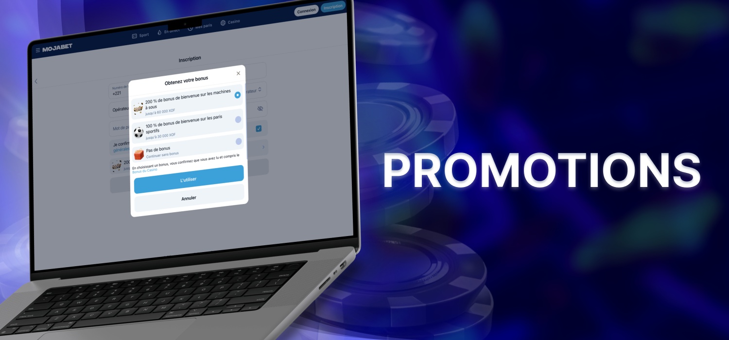 promotions pour les utilisateurs de mojabet