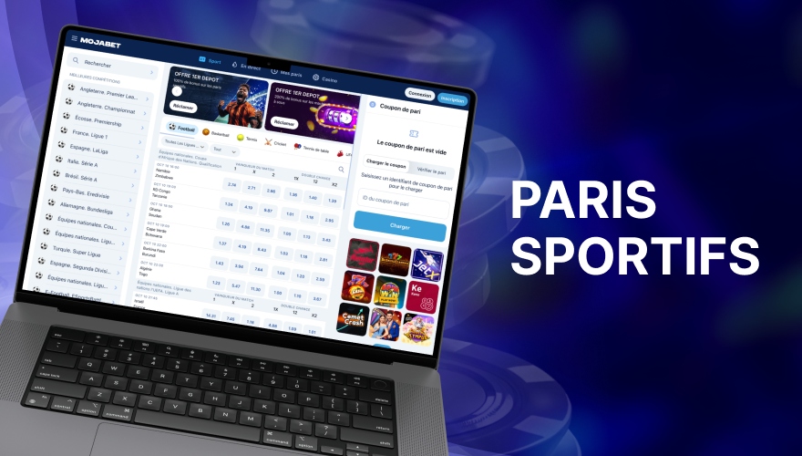 événements sportifs au casino mojabet